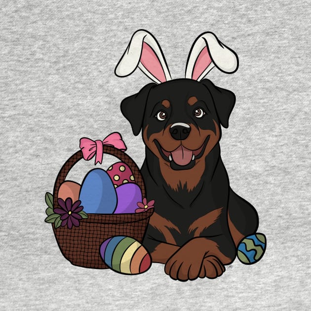 Rottiweiler Easter Bunny by rmcbuckeye